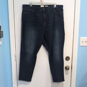 Jen 7 Women's Plus Size Jeans Size 24 Slim Boyfriend Straight Leg Stretch Denim